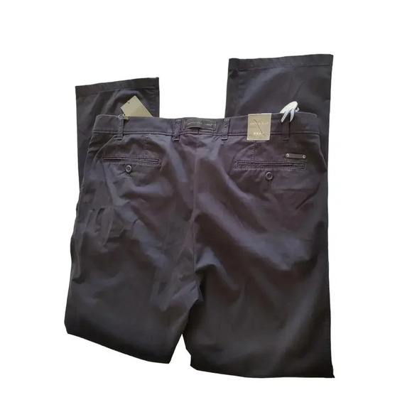 Brax Feel Good Men's Chino Pants Sz 40/34 Navy Perma Blue Straight Leg Regular - Picture 6 of 14